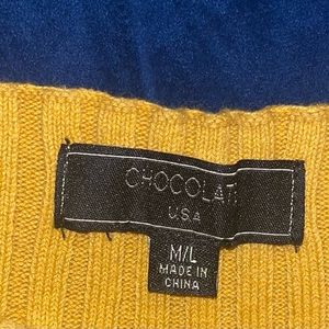 Off the shoulder crop top. Mustard color. Size M/L. Worn once.